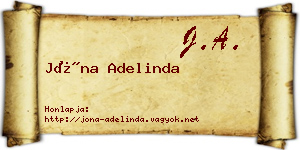 Jóna Adelinda névjegykártya